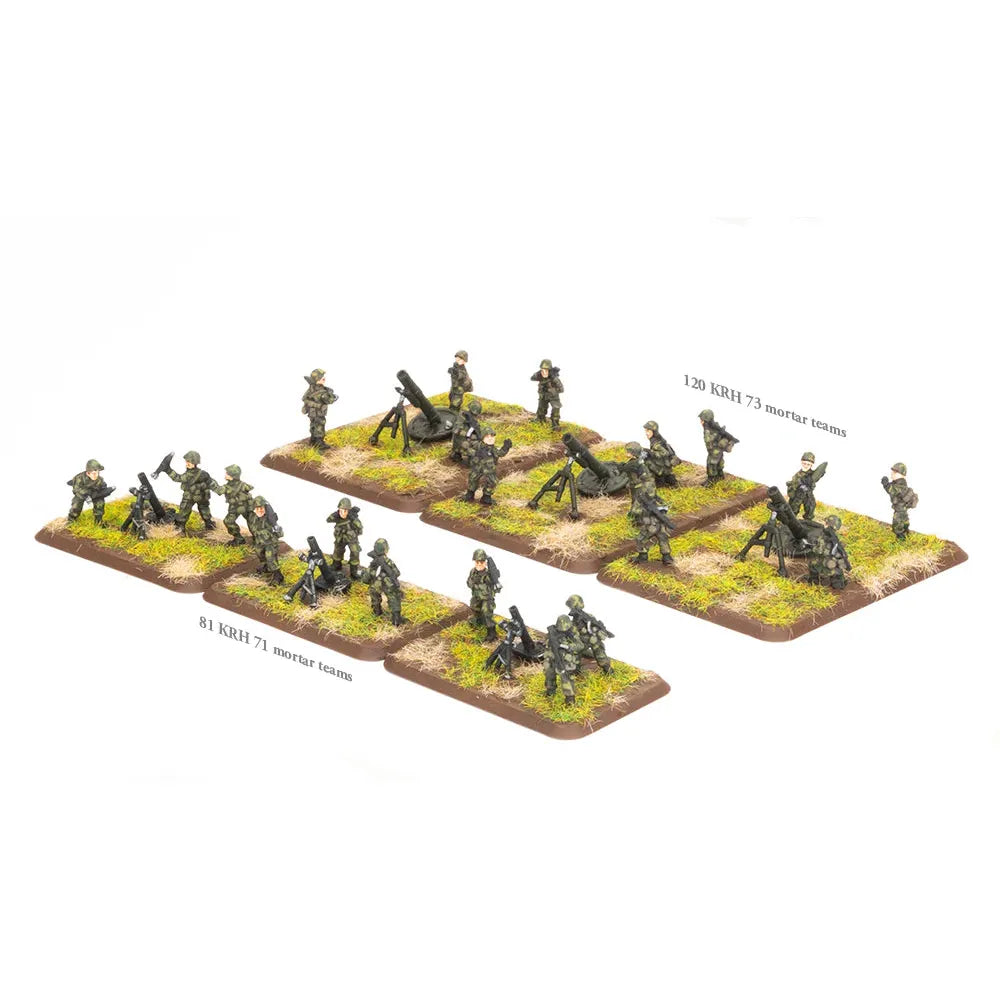 Team Yankee 81mm and 120mm Mortar Platoons (x21 figs + 6 mortars) July 29th Pre-Order - Tistaminis