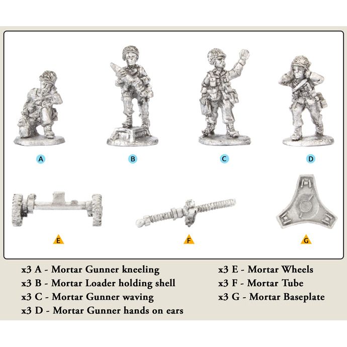 Team Yankee French 120mm Mortar Platoon (x12 figures) NEW - Tistaminis