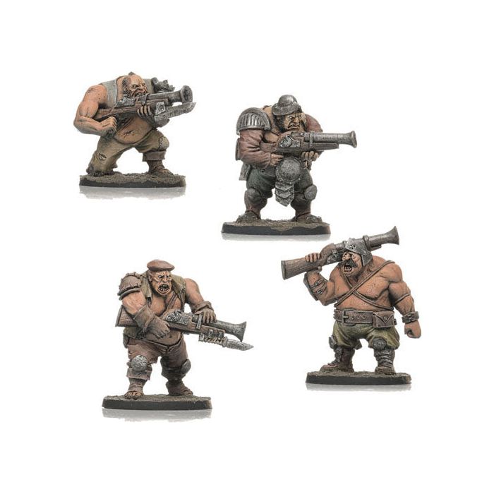Shieldwolf Ogres Tall. Ogre Firebreathers (4 miniatures) New - Tistaminis