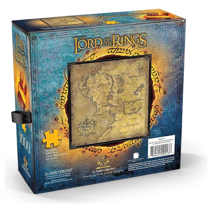 LORD OF THE RINGS MAP OF MIDDLE EARTH PUZZLE