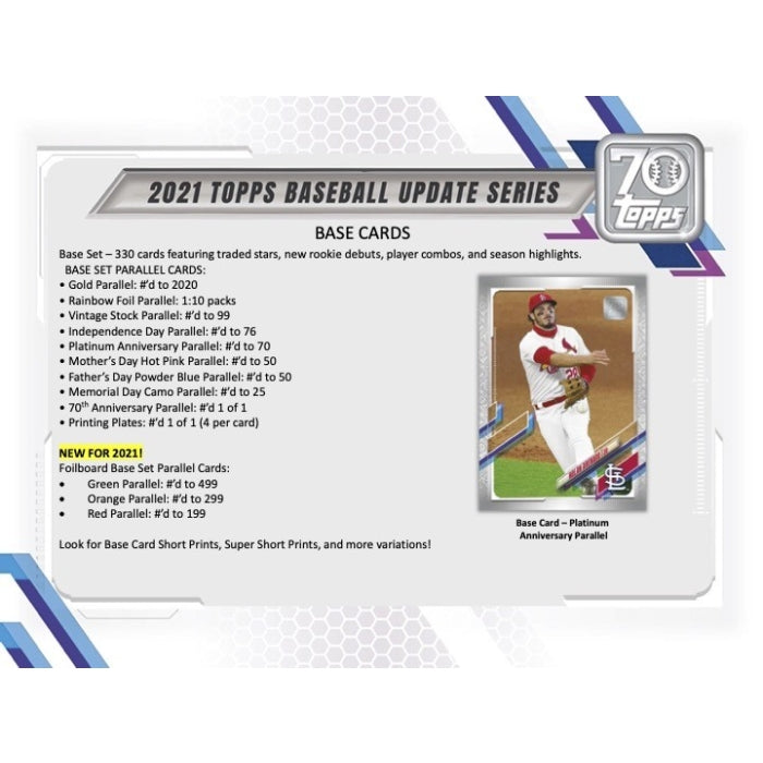 2021 TOPPS BASEBALL UPDATE BLASTER New - Tistaminis