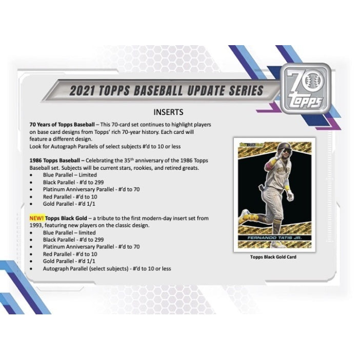 2021 TOPPS BASEBALL UPDATE BLASTER New - Tistaminis