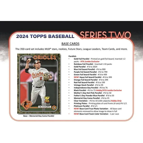 2024 TOPPS BASEBALL SERIES 2