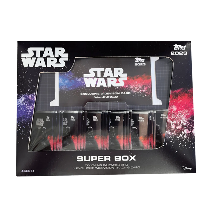 TOPPS 2023 STAR WARS TC HOBBY SUPER BOX (24 Packs) New - Tistaminis