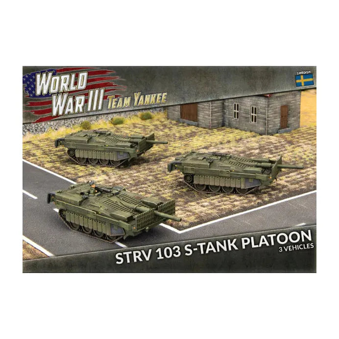 Team Yankee Strv 103 S-tank Platoon (x3 Plastic) Aug-26 Pre-Order - Tistaminis