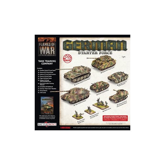 Flames of War	German Tank Training Company (Plastic) New - Tistaminis