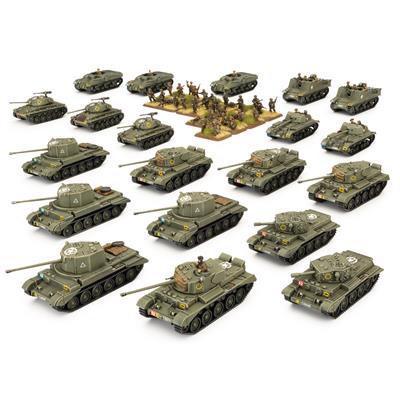 Flames of War	British Comet Armoured Squadron (Plastic) New - Tistaminis