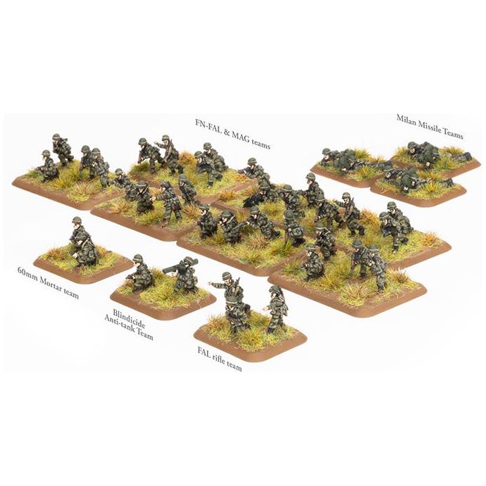 Team Yankee Belgian Infantry Platoon (x41 Figures) - Tistaminis