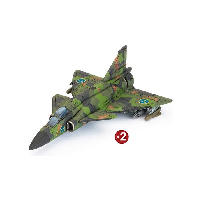 Team Yankee AJ 37 Viggen Attack Group (x2) New - Tistaminis