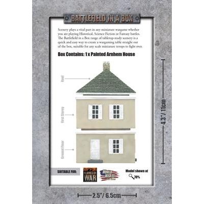 BATTLEFIELD IN A BOX EUROPEAN HOUSE - ARNHEM (X1) - WWII 15MM NEW - Tistaminis