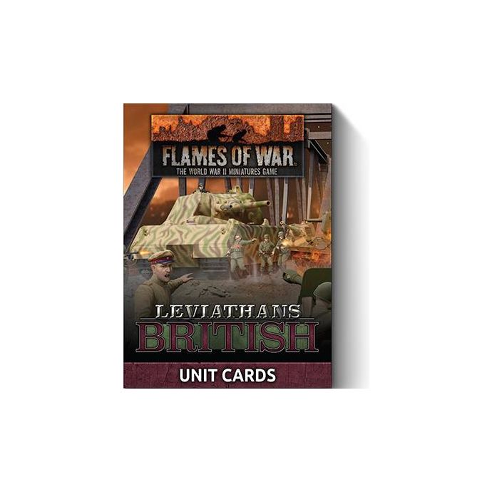 Flames of War Late War Leviathans: British Unit Cards (34x Cards) - Limited Edition