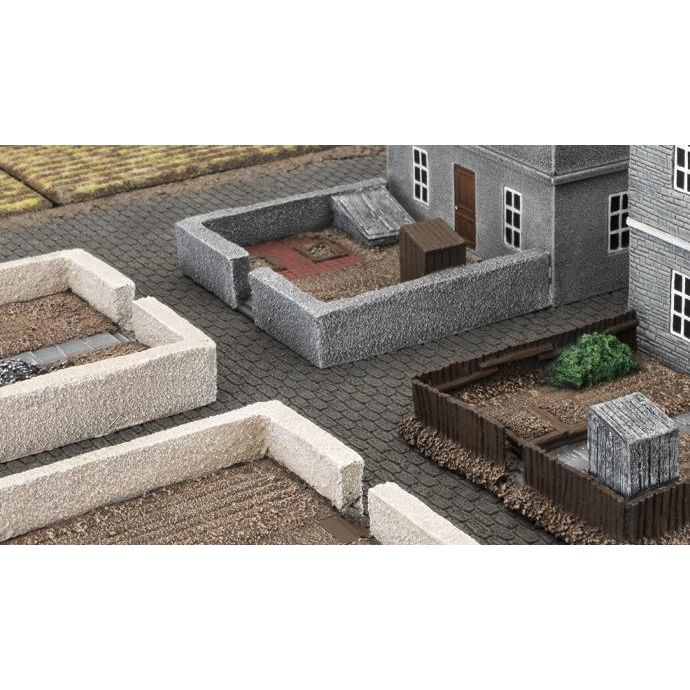 Battlefield In A Box: European: Backyards (x4) New - Tistaminis