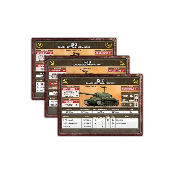 Flames of War Late War Leviathans: Soviet Unit Cards (41x Cards) - Limited Edition