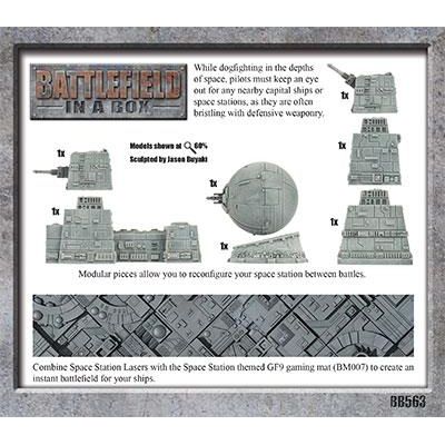 BATTLEFIELD IN A BOX GALACTIC WARZONES - SPACE STATION LASERS NEW - Tistaminis