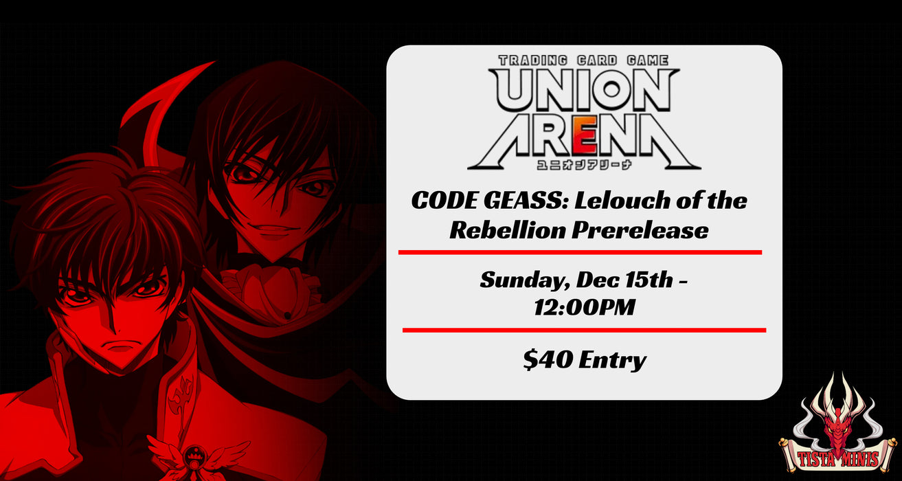 Union Arena - CODE GEASS: Lelouch of the Rebellion Prerelease