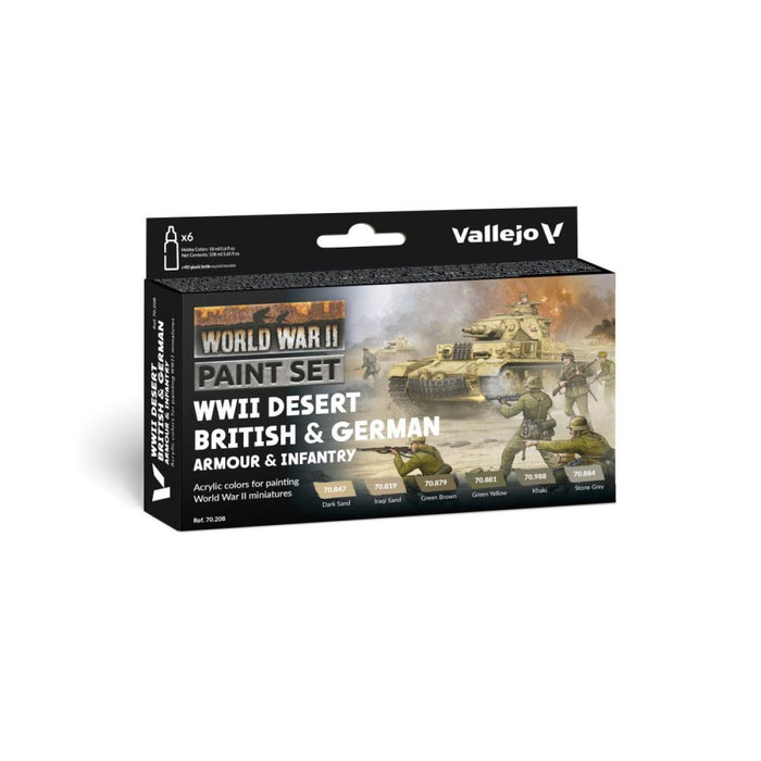 VALLEJO: GAME COLOR DESERT BRITISH & GERMAN ARMOUR & INFANTRY Q4 2024 Pre-Order