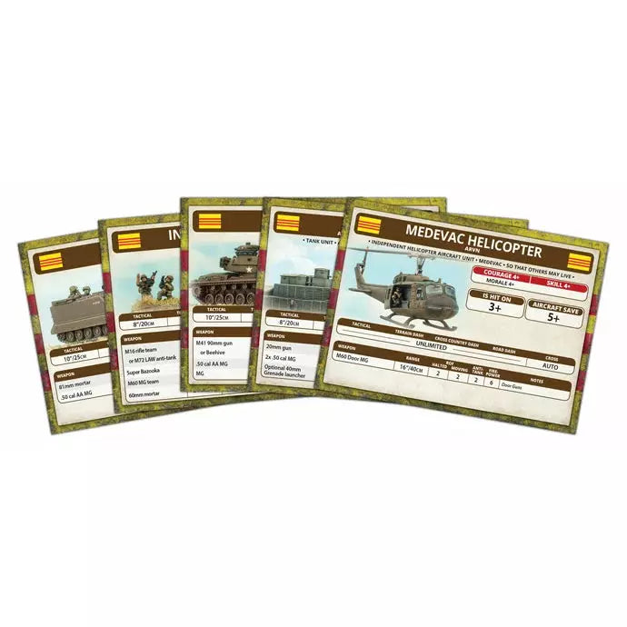 NAM Unit Cards - ARVN Forces in Vietnam (x54 Cards) Pre-Order - Tistaminis