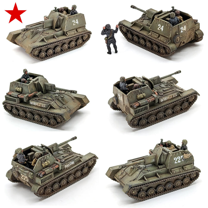 Victrix Soviet SU76 + Crew New - Tistaminis