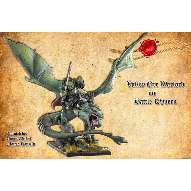 Shieldwolf Orcs Battle Wyvern with Warlord (28mm) New - Tistaminis
