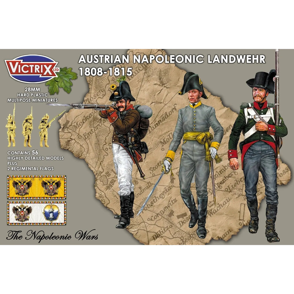 Victrix Austrian Napoleonic Landwehr 1808-1815 New - Tistaminis