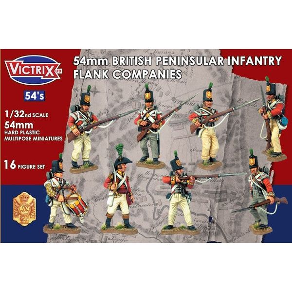 Victrix 54mm British Napoleonic Peninsular Infantry Flank Companies (x16) New - Tistaminis