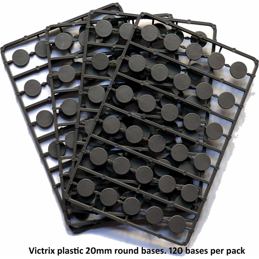 Victrix 20mm round plastic bases. New - Tistaminis