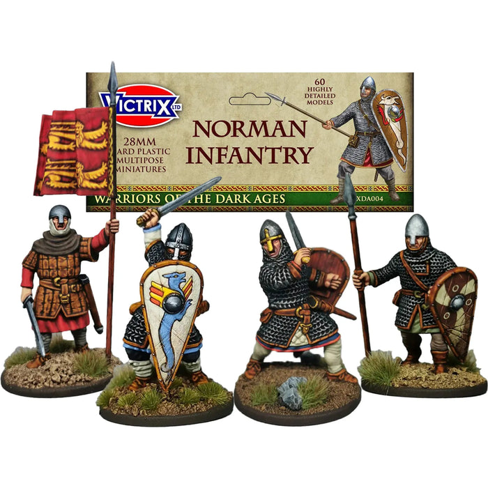 Victrix Norman Infantry - 60 Miniatures New - Tistaminis