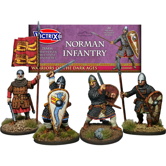 Victrix Norman Infantry Skirmish Pack - 30 Miniatures New - Tistaminis