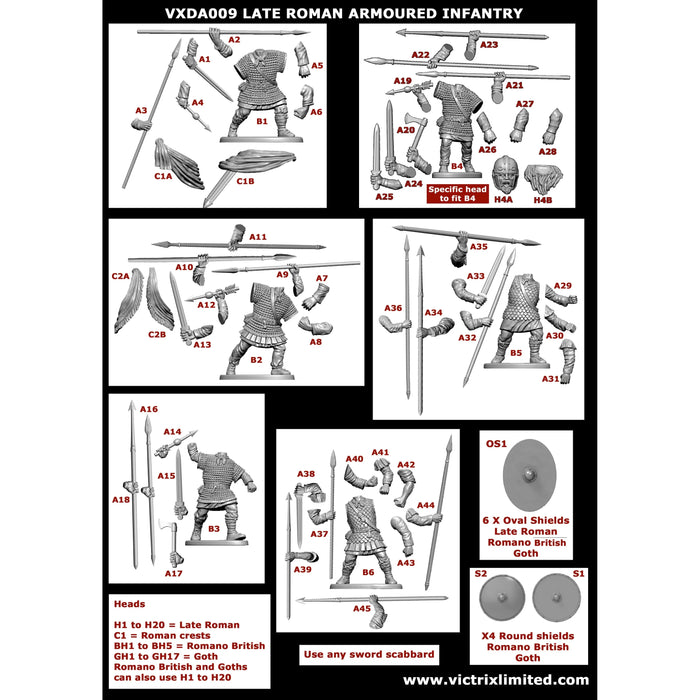 Victrix Late Roman Armoured Infantry New - Tistaminis