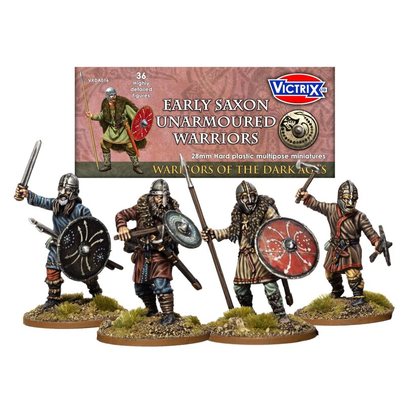 Victrix Early Saxon Unarmoured Warriors New - Tistaminis