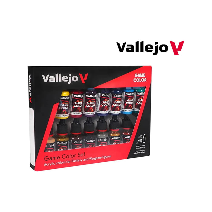 VALLEJO ADVANCED SET GAME COLOR - 16 COLOURS New