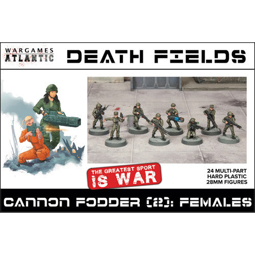 Wargames Atlantic Cannon Fodder (2) Females New - Tistaminis