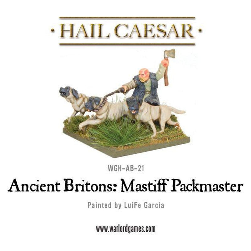 Hail Caesar Ancient Britons: Mastiff Packmaster New - Tistaminis