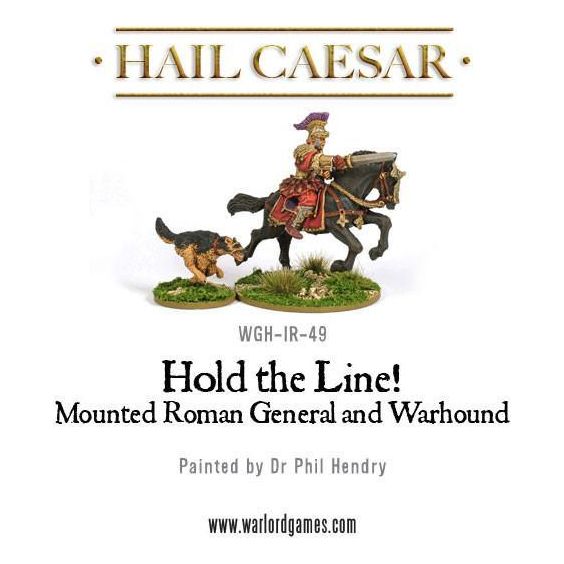 Hail Caesar Roman Mounted Roman General And Warhound