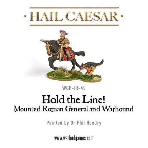 Hail Caesar Roman Mounted Roman General And Warhound