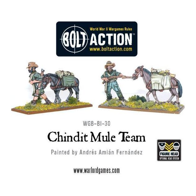 Bolt Action Chindit Mule Teams New - Tistaminis