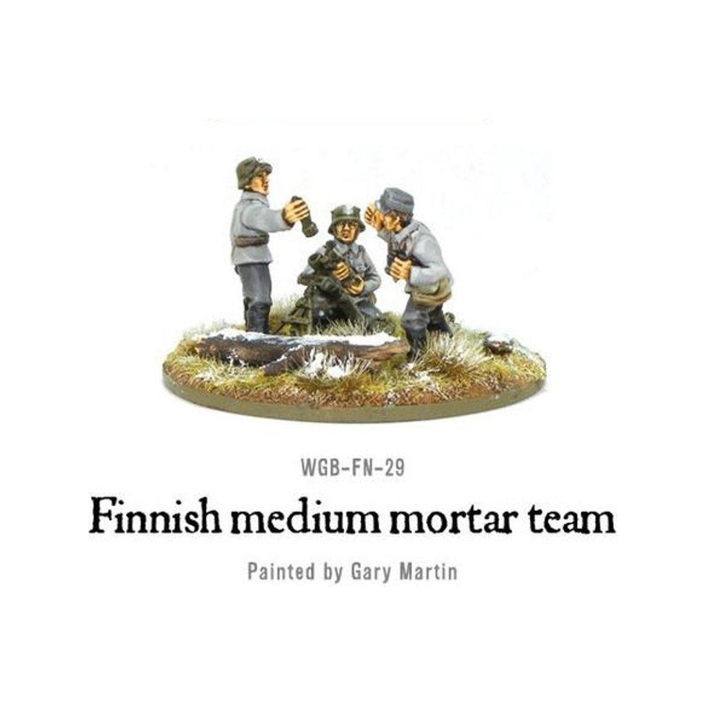 Bolt Action Finnish Medium Mortar Team New - Tistaminis