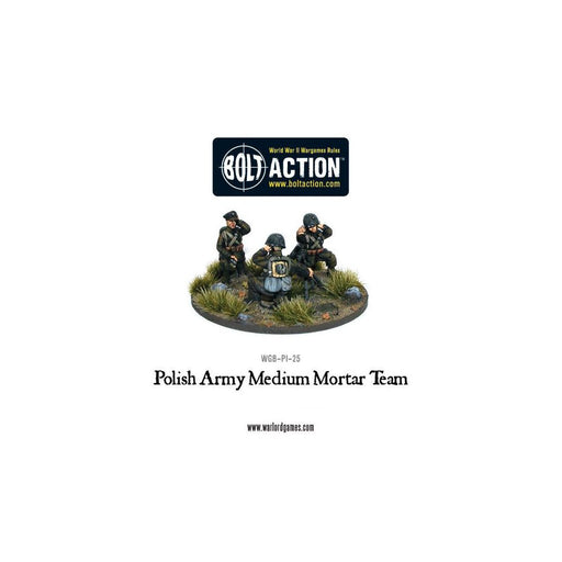 Bolt Action Polish Army Medium Mortar Team New - Tistaminis