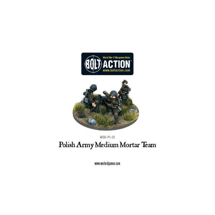 Bolt Action Polish Army Medium Mortar Team New - Tistaminis