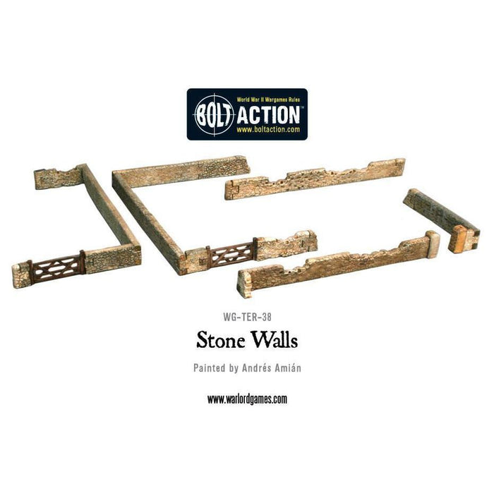 Bolt Action Stone Walls Terrain  New - WG-TER-38