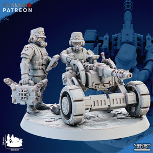 Wargames Exclusive IRON KORPS HEAVY SUPPORT TEAM WITH LASER BEAMER New - Tistaminis