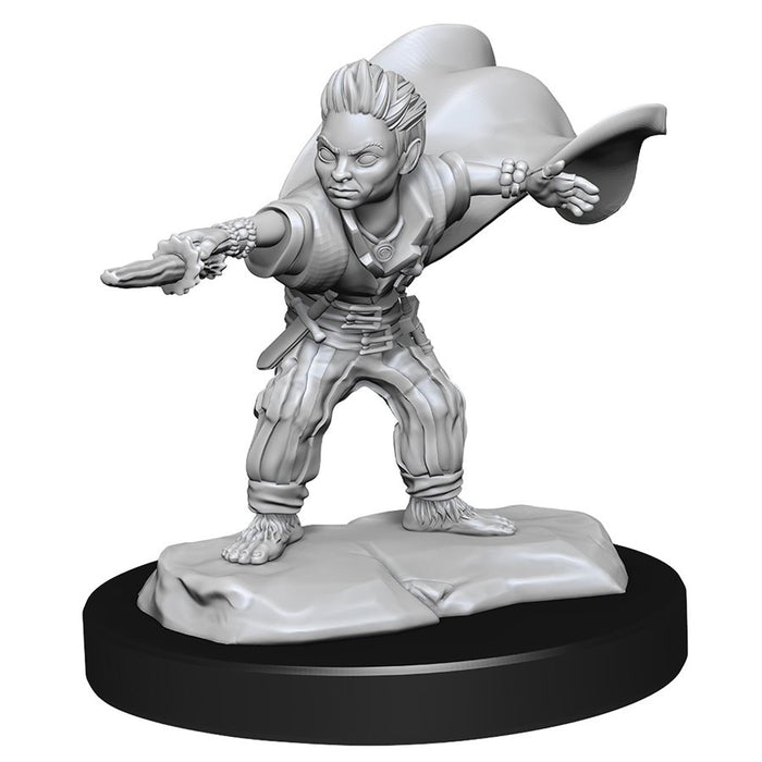 Pathfinder Deep Cuts Unpainted Miniatures: Wave 14: Halfling Wizard Male New - Tistaminis