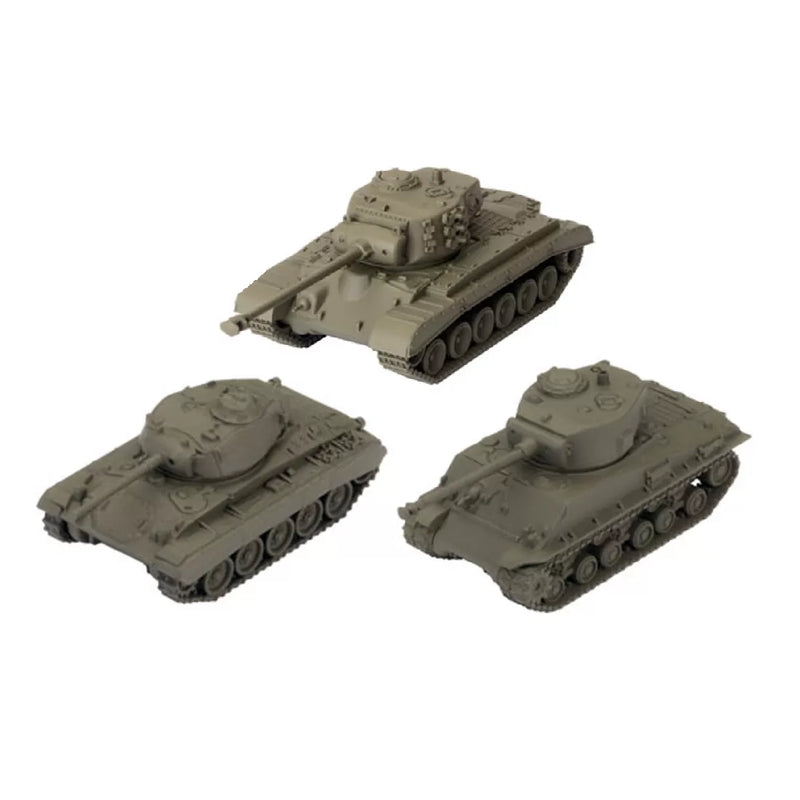 World of Tanks U.S.A. Tank Platoon (M4A3E8 Sherman, M26,Pershing, M24 Chaffee) New - Tistaminis