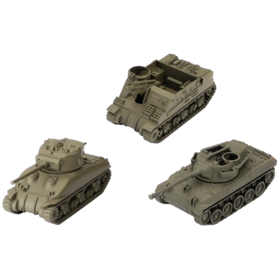 World of Tanks U.S.A. Tank Platoon (M4A1 Sherman (76mm), M7 Priest, M18 Hellcat) New - Tistaminis