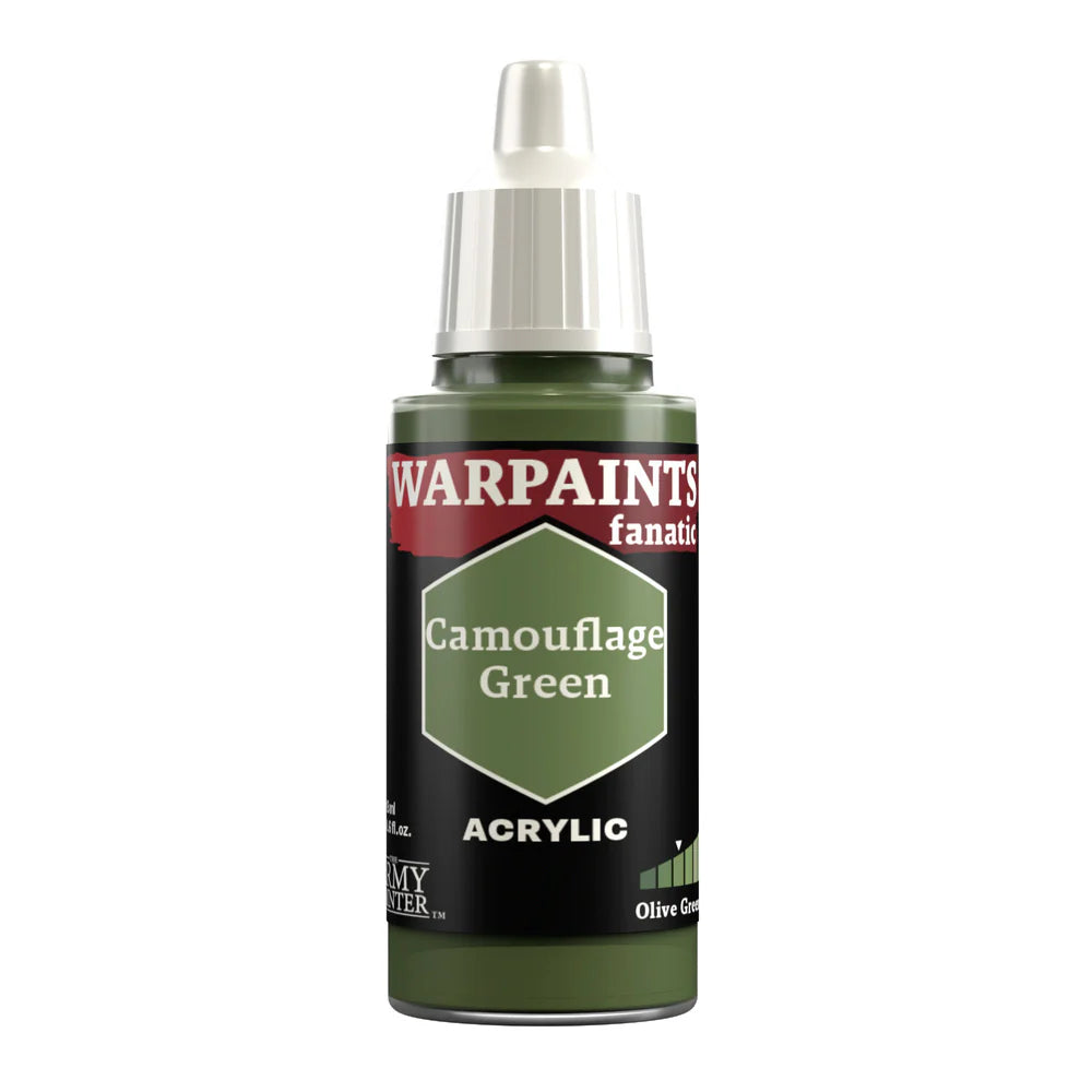 ARMY PAINTER FANATIC ACRYLIC CAMOUFLAGE GREEN - Tistaminis