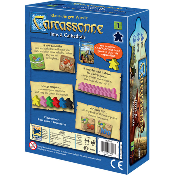 CARCASSONNE: EXP #1 - INNS AND CATHEDRALS New