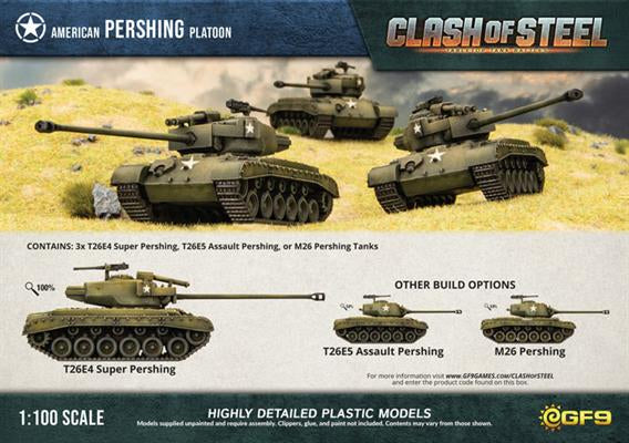 Clash of Steel M26 Pershing Tank Platoon (x3 Plastic)