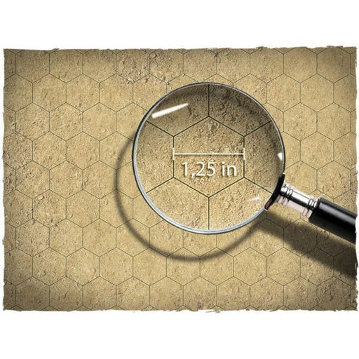 Deepcut Studio Game Mat - Battletech #2 Hexgrid Sand 4x4 New - Tistaminis