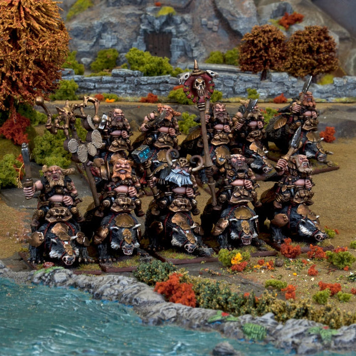 Kings of War DWARF BROCK RIDERS REGIMENT New