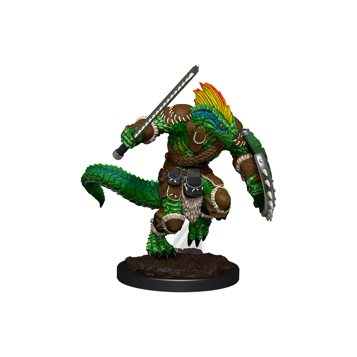 Dungeons and Dragons Nolzur's Marvelous Miniatures: Wave 15:Lizardfolk Barbarian - Tistaminis